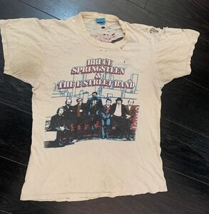 Screen Stars Cream Vintage Short Sleeve Tee